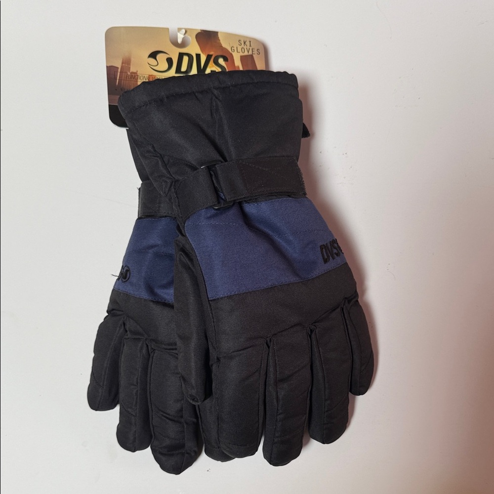 DVS Ski Snowboard Gloves Men's Size XL - New With Tags - Black and Blue - NWT